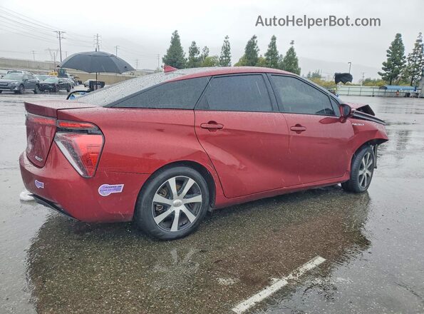 JTDBVRBD8KA005667 2019 TOYOTA MIRAI Burgundy უკანა მარჯვენა