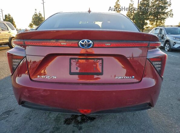 JTDBVRBD8KA006835 2019 TOYOTA MIRAI Бордовый Вид сзади