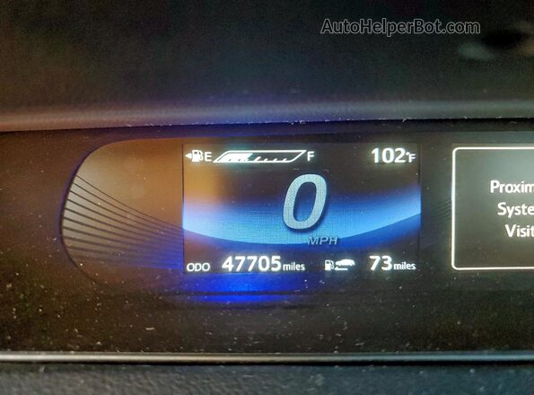JTDBVRBD8KA006835 2019 TOYOTA MIRAI Бордовый Вид щитка приборов