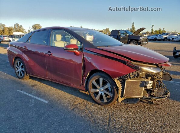 JTDBVRBD8KA006835 2019 TOYOTA MIRAI Бордовый Передняя правая четверть