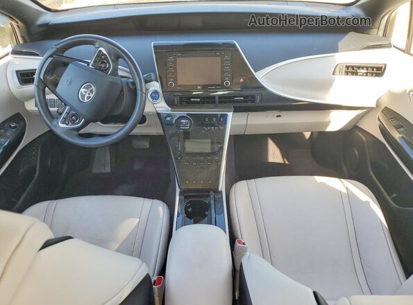 JTDBVRBD9KA007637 2019 TOYOTA MIRAI Silver Widok deski rozdzielczej