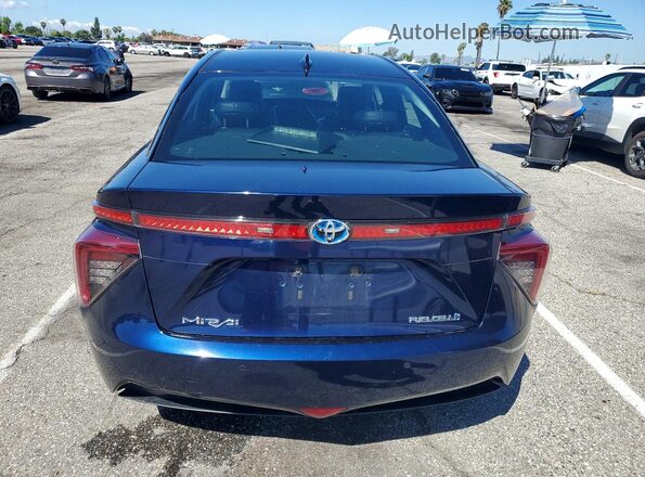 JTDBVRBDXKA006111 2019 TOYOTA MIRAI Blue Rear view