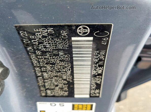 JTDEPMAE5N3011875 2022 TOYOTA LL Gray Vista del compartimento del motor