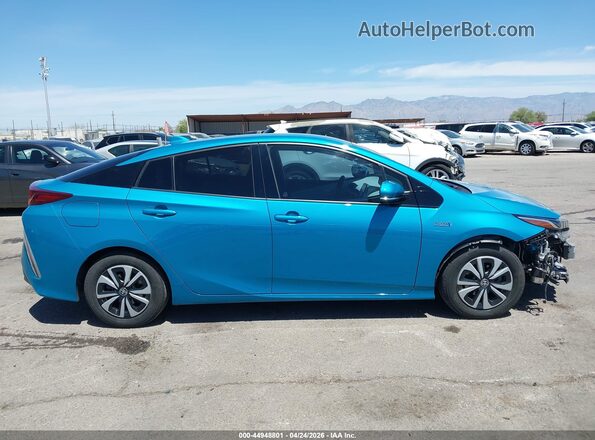 JTDKARFP2H3042341 2017 TOYOTA PRIUS PRIME Бирюзовый Вид задней части салона