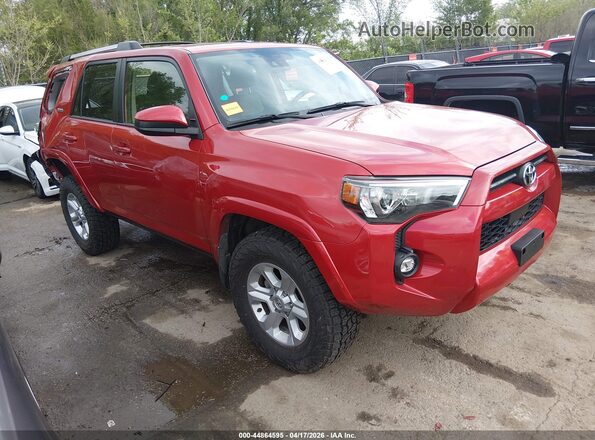 JTEMU5JR2P6102693 2023 TOYOTA 4RUNNER Красный Передняя правая четверть