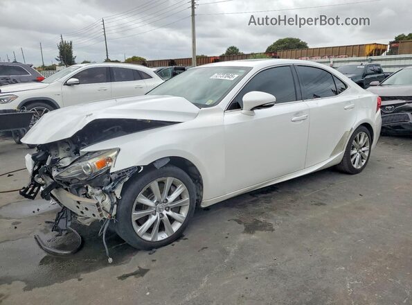 JTHBA1D26G5014665 2016 LEXUS IS Белый Передняя левая четверть
