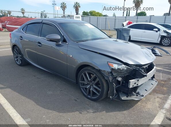 JTHBA1D26G5035676 2016 LEXUS IS 200T Gray Delantero derecho