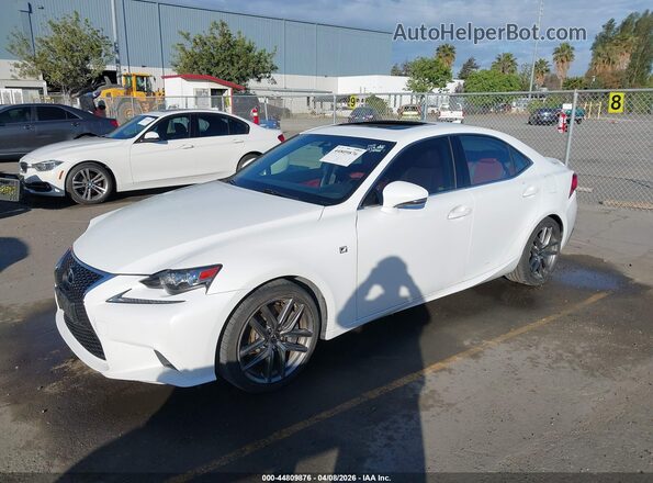 JTHBA1D28G5035744 2016 LEXUS IS 200T Белый Передняя левая четверть