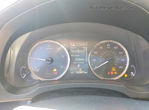 JTHBA1D28H5045112 2017 LEXUS IS Black Widok zestawu wskaźników