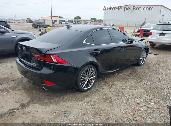 JTHBA1D2XG5015480 2016 LEXUS IS 200T Black უკანა მარჯვენა