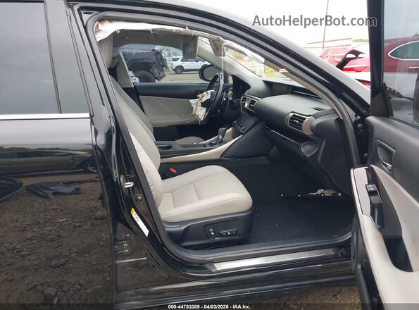 JTHBA1D2XG5015480 2016 LEXUS IS 200T Black წინა სალონის ხედი