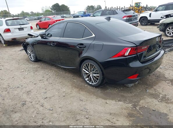 JTHBA1D2XG5015480 2016 LEXUS IS 200T Black უკანა მარცხენა