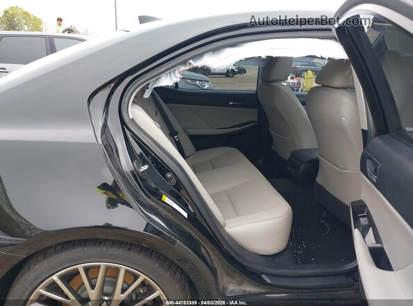 JTHBA1D2XG5015480 2016 LEXUS IS 200T Black VIN კოდის სტიკერის ხედი