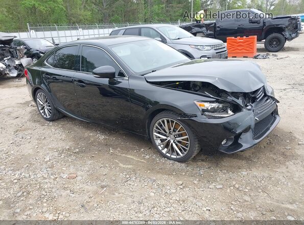 JTHBA1D2XG5015480 2016 LEXUS IS 200T Black წინა მარჯვენა