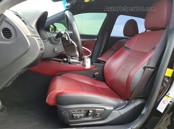 JTHBZ1BL5HA009552 2017 LEXUS GS Черный Вид салона спереди
