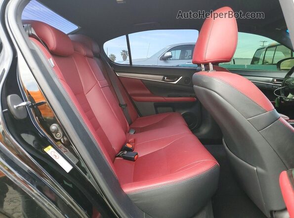 JTHBZ1BL5HA009552 2017 LEXUS GS Черный Вид задних сидений