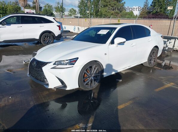 JTHBZ1BL8KA017880 2019 LEXUS GS 350 White წინა მარცხენა ხედი სამი მეოთხედიდან