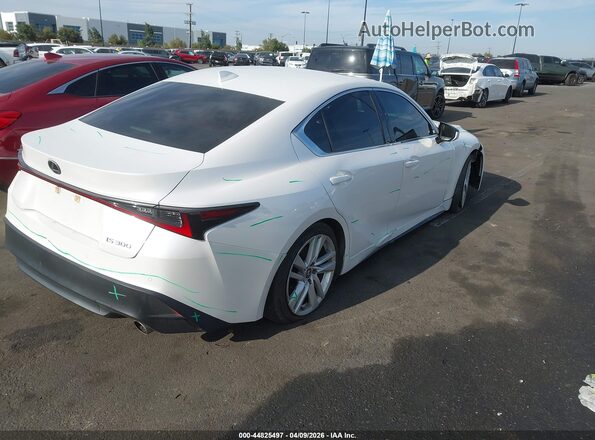 JTHCA1D29M5109558 2021 LEXUS IS 300 Белый Задняя правая четверть