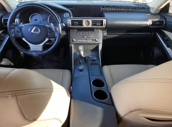JTHCM1D27G5002178 2016 LEXUS IS Black Widok deski rozdzielczej