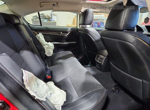 JTHCZ1BL3GA003137 2016 LEXUS GS Burgundy Vista de los asientos traseros