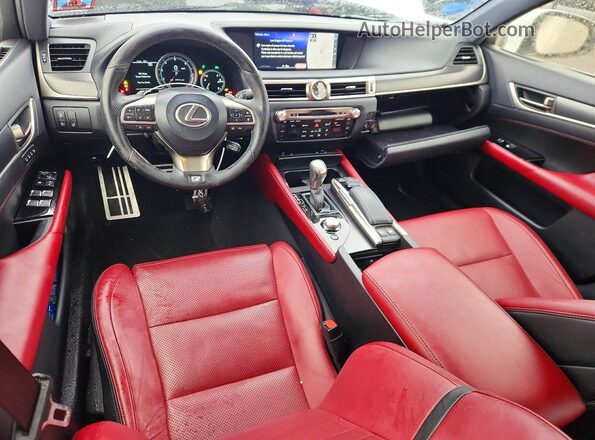 JTHCZ1BL7JA010339 2018 LEXUS GS Белый Вид панели приборов