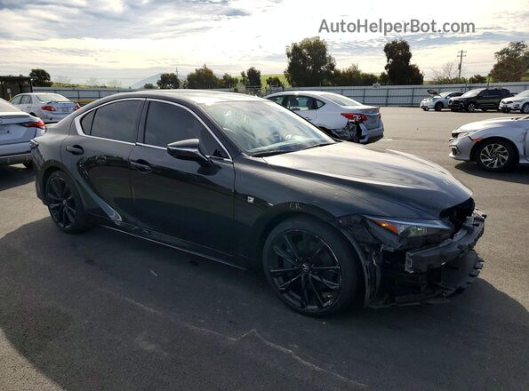 JTHGZ1B25N5056338 2022 LEXUS IS Черный Передняя правая четверть