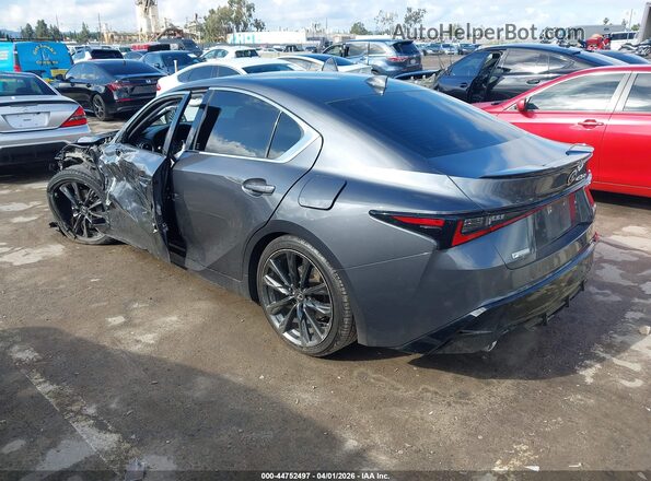 JTHGZ1B29M5047351 2021 LEXUS IS 350 Серый Задняя левая четверть