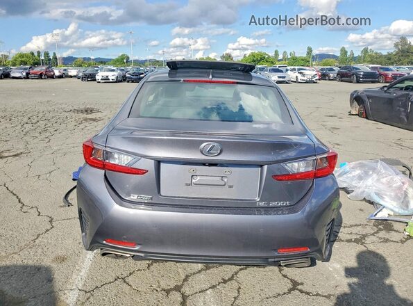 JTHHA5BC7H5007643 2017 LEXUS RC Серый Вид сзади