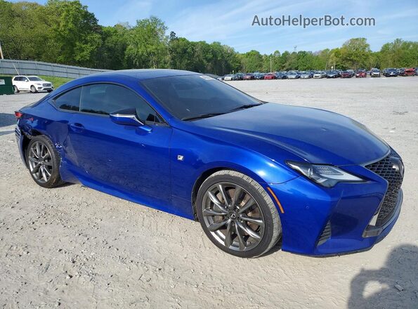 JTHHA5BC7K5010033 2019 LEXUS RC Синий Передняя правая четверть