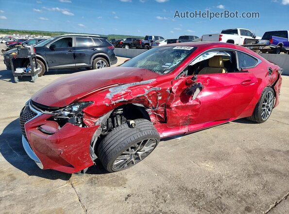 JTHHA5BC8J5008564 2018 LEXUS RC Red წინა მარცხენა ხედი სამი მეოთხედიდან