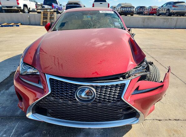 JTHHA5BC8J5008564 2018 LEXUS RC Red წინა ხედი