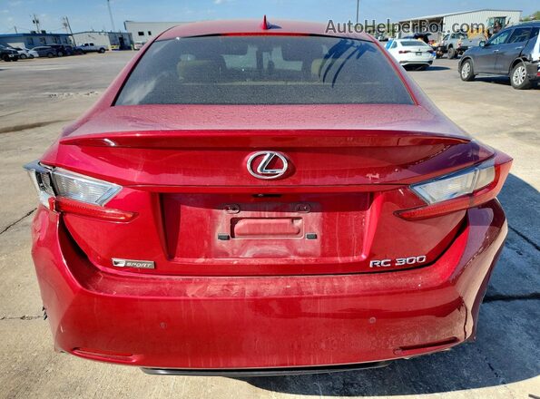 JTHHA5BC8J5008564 2018 LEXUS RC Red უკანა ხედი