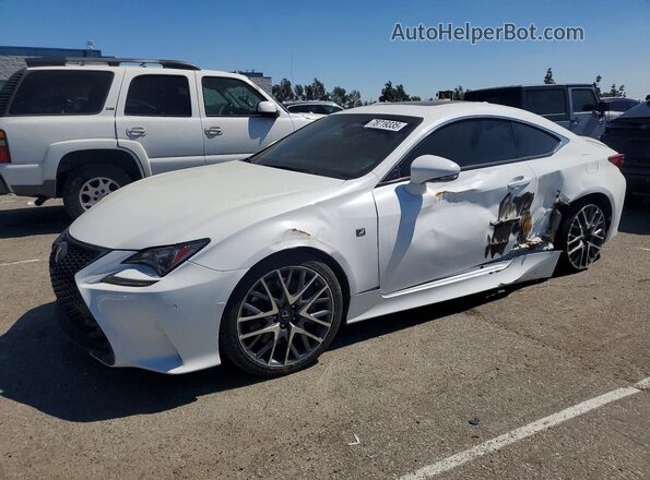 JTHHA5BC9G5001969 2016 LEXUS RC Белый Передняя левая четверть