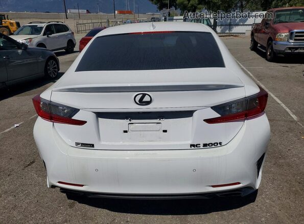 JTHHA5BC9G5001969 2016 LEXUS RC Белый Вид сзади