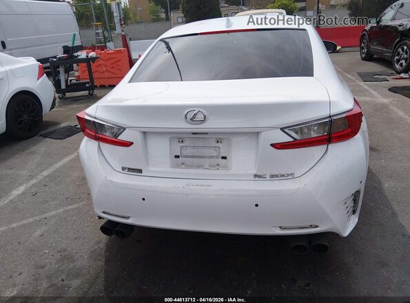 JTHHA5BCXG5003262 2016 LEXUS RC 200T White 