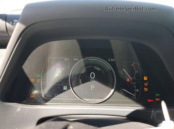 JTHP9JBH3N2062435 2022 LEXUS UX White Instrument cluster view