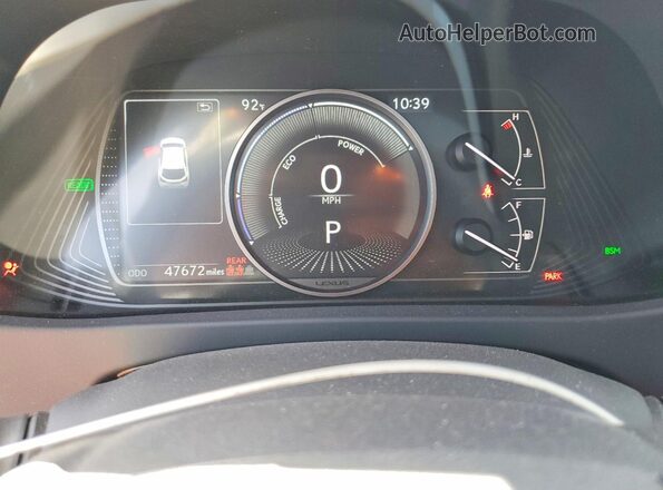 JTHP9JBH3P2066679 2023 LEXUS UX Белый Вид щитка приборов