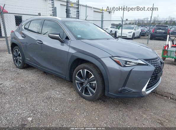 JTHP9JBH4M2045562 2021 LEXUS UX 250H Gray Delantero derecho
