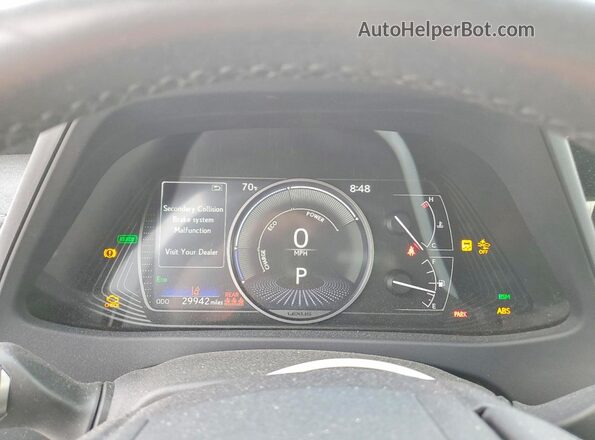 JTHP9JBH7R2076988 2024 LEXUS UX White Widok zestawu wskaźników