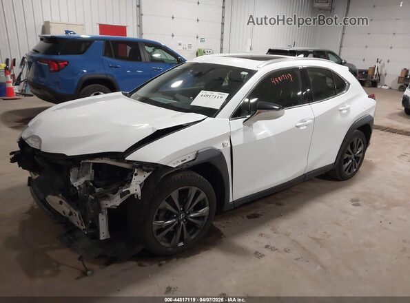 JTHY3JBH2K2002941 2019 LEXUS UX 200 White Առջևի ձախ երեք քառորդ տեսարան