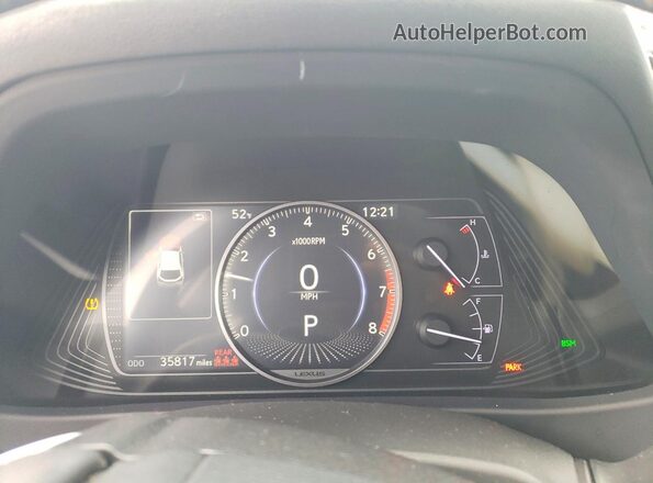 JTHY3JBH6K2003560 2019 LEXUS UX Gray Widok zestawu wskaźników