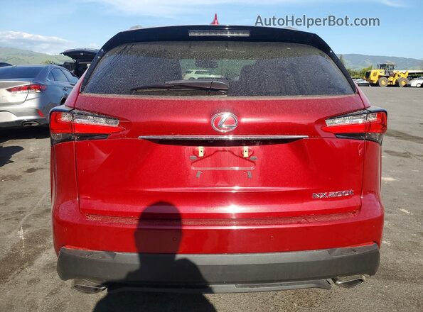 JTJBARBZ2H2127898 2017 LEXUS NX Red Вид ззаду