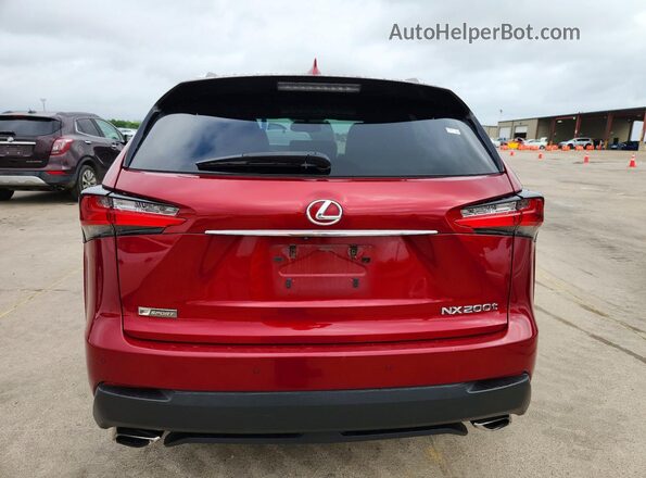 JTJBARBZXG2061745 2016 LEXUS NX Burgundy Вид салону спереду