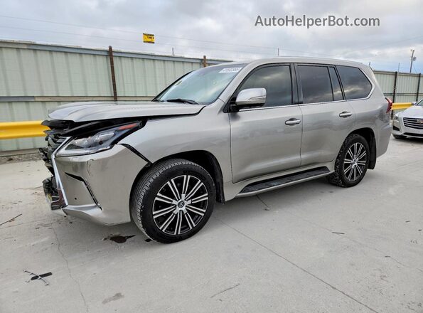 JTJDY7AX4L4314596 2020 LEXUS LX Gray Առջևի ձախ երեք քառորդ տեսարան