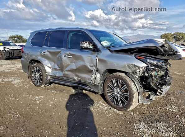 JTJDY7AX8M4350082 2021 LEXUS LX Золотой Передняя правая четверть