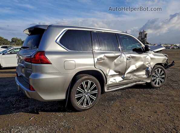 JTJDY7AX8M4350082 2021 LEXUS LX Золотой Задняя правая четверть