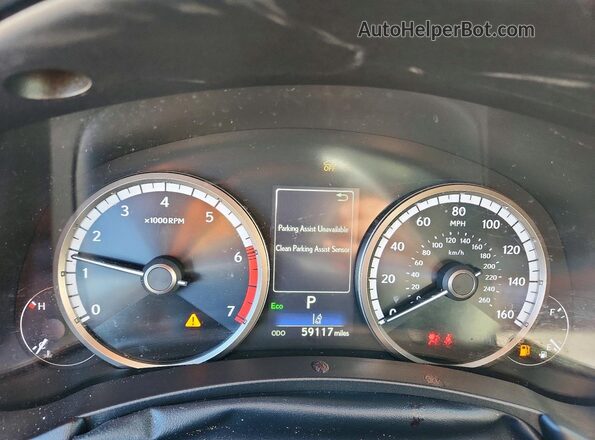 JTJSARDZ5L5011583 2020 LEXUS NX Gray ხელსაწყოთა პანელის ხედი