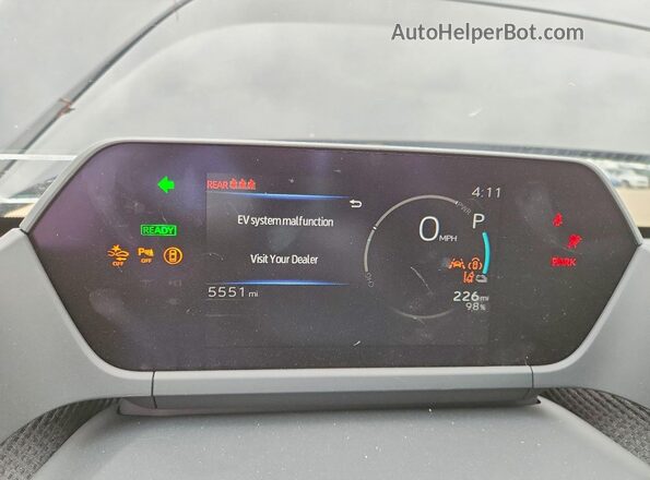 JTMAAAAA4SA073612 2025 TOYOTA LE Black Вид щитка приладів