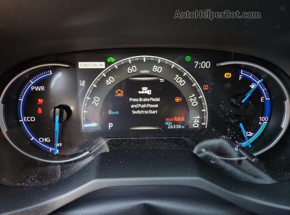 JTMAB3FV5MD065413 2021 TOYOTA RAV4 Синий Вид щитка приборов