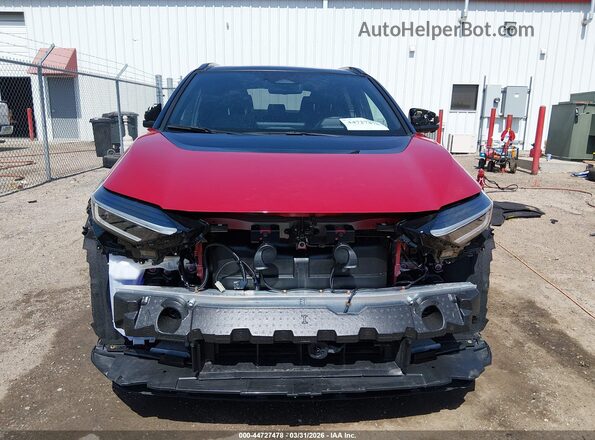 JTMABABA1PA007232 2023 SUBARU SOLTERRA Red Widok zestawu wskaźników
